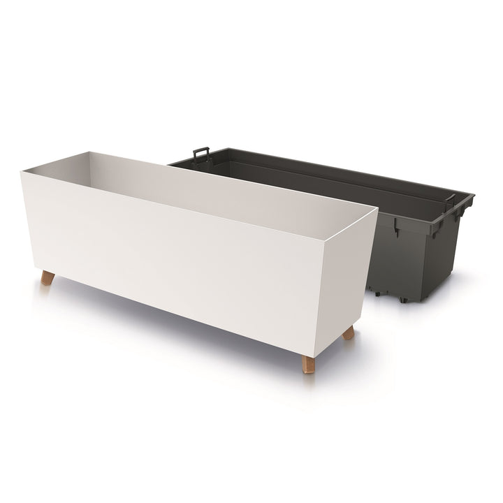 Macetero Prosperplast Urbi Case - blanco DUC800N