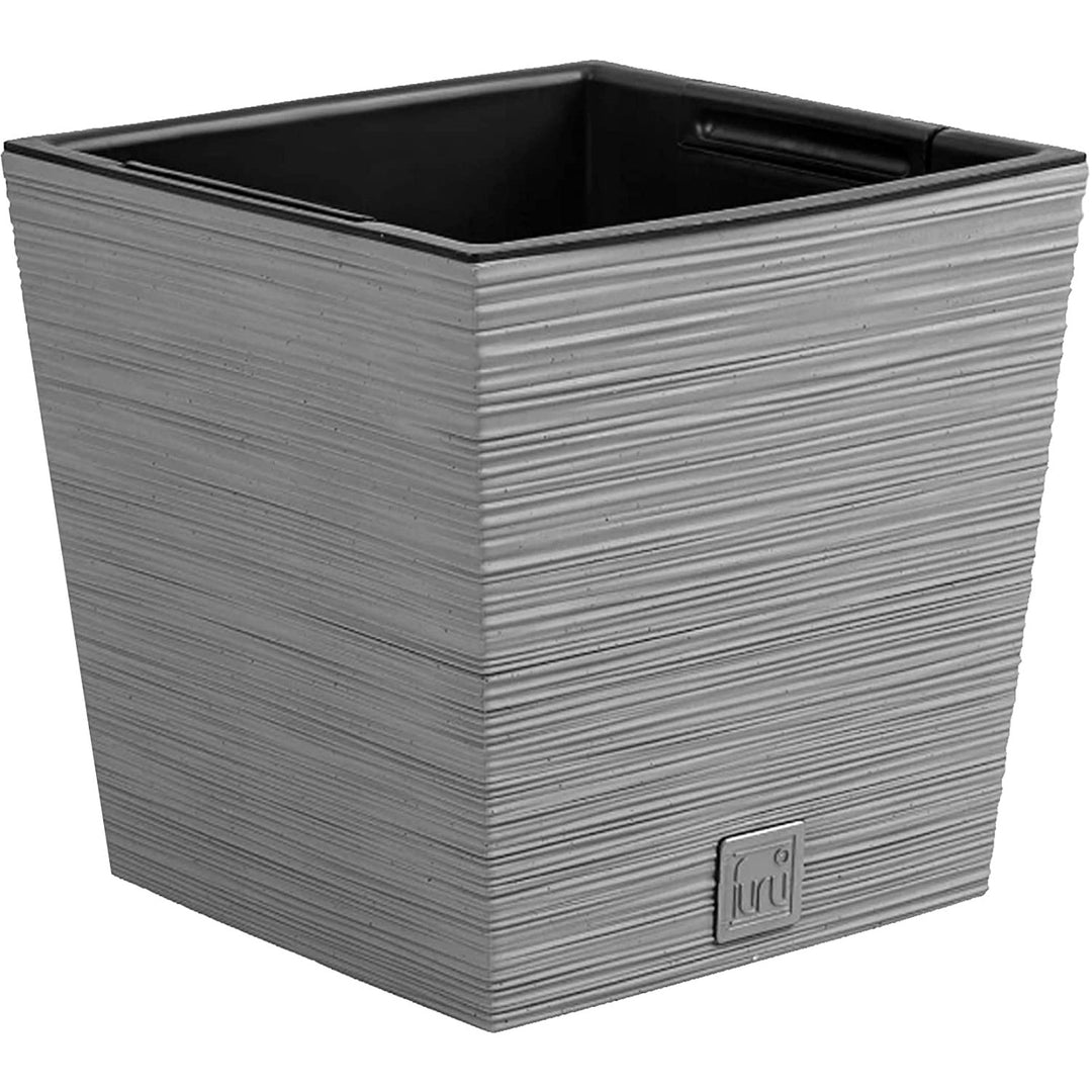 Prosperplast Furu Vaso baixo quadrado com inserção DFS240-422U - cor concreto (cinza)