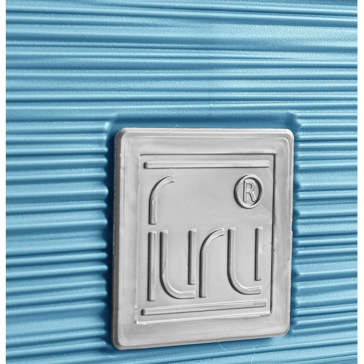 Plantadora quadrada baixa Prosperplast Furu com forro DFS240-5415C - cor azul escandinavo