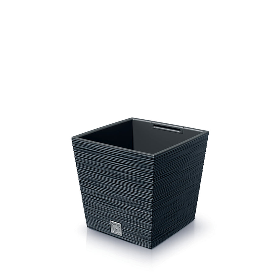 Prosperplast Furu Vaso baixo quadrado com inserto DFS240-S433 - cor antracite
