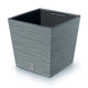 Vaso baixo Prosperplast Furu Square com inserto DFS300-422U - cor concreto (cinza)