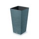 Prosperplast Furu Maceta cuadrada con inserto DFSH300-5415C - Color azul escandinavo