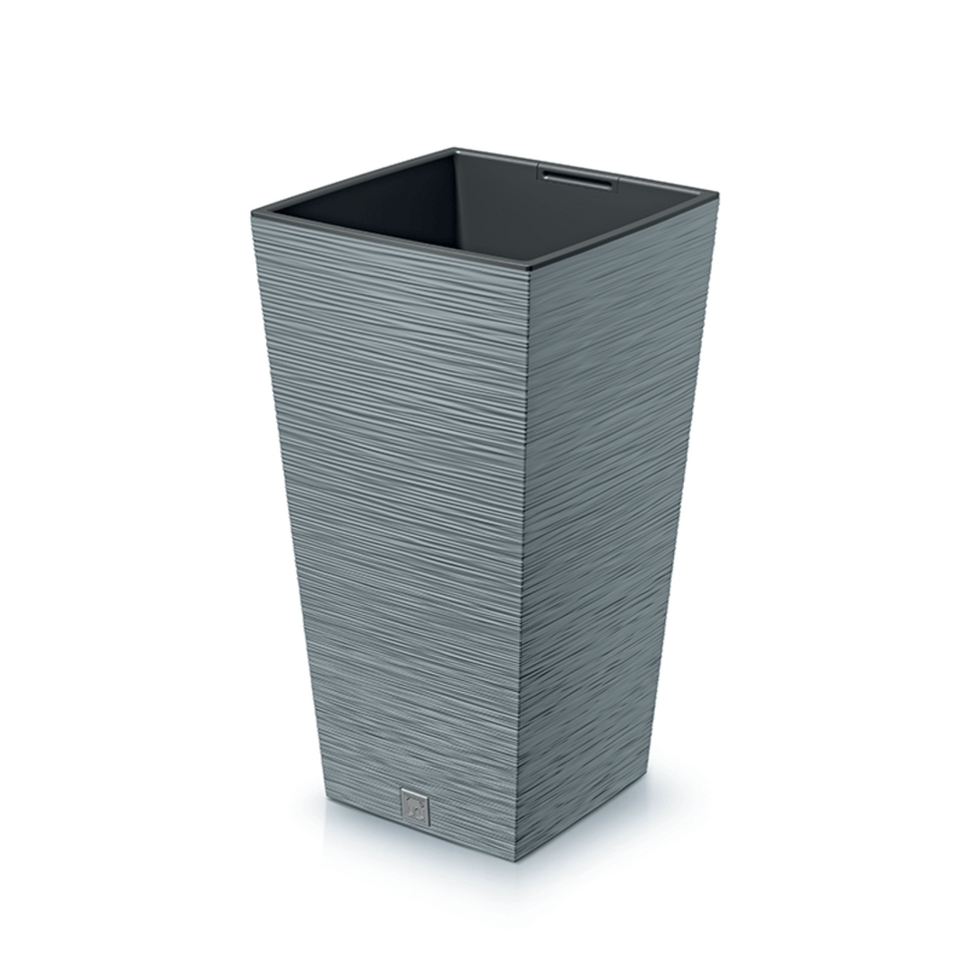 Prosperplast Furu Maceta cuadrada con inserto DFSH350-422U - color hormigón (gris)