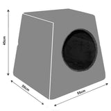 Gaiola/gabinete para cães/gatos 2 em 1 Ibiza Day tamanho L 55 x 55 x 45 cm