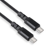 Cabo Maclean MCE492 2 x USB-C 100W Compatível com transferência de dados PD até 10Gbps 5A Preto Comprimento 2m