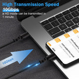 Cabo Maclean MCE492 2 x USB-C 100W Compatível com transferência de dados PD até 10Gbps 5A Preto Comprimento 2m