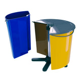 ECOBIN + cubo giratorio para separación de residuos con tapa