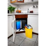 ECOBIN + cubo giratorio para separación de residuos con tapa