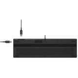 Teclado para jogos A4Tech FX60H QWERTY 12 teclas de navegação multimídia 2 portas USB Plug &amp; Play Porta USB com cabo de 1,5 m de comprimento (luz de fundo neon)