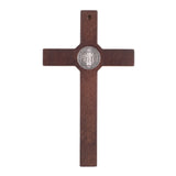 Cruz de madeira de São Bento Pendente Cruz com Símbolo da Paixão (Castanho, 22x12x1,8cm)