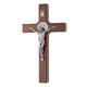 Cruz de madeira de São Bento Pendente Cruz com Símbolo da Paixão (Castanho, 22x12x1,8cm)