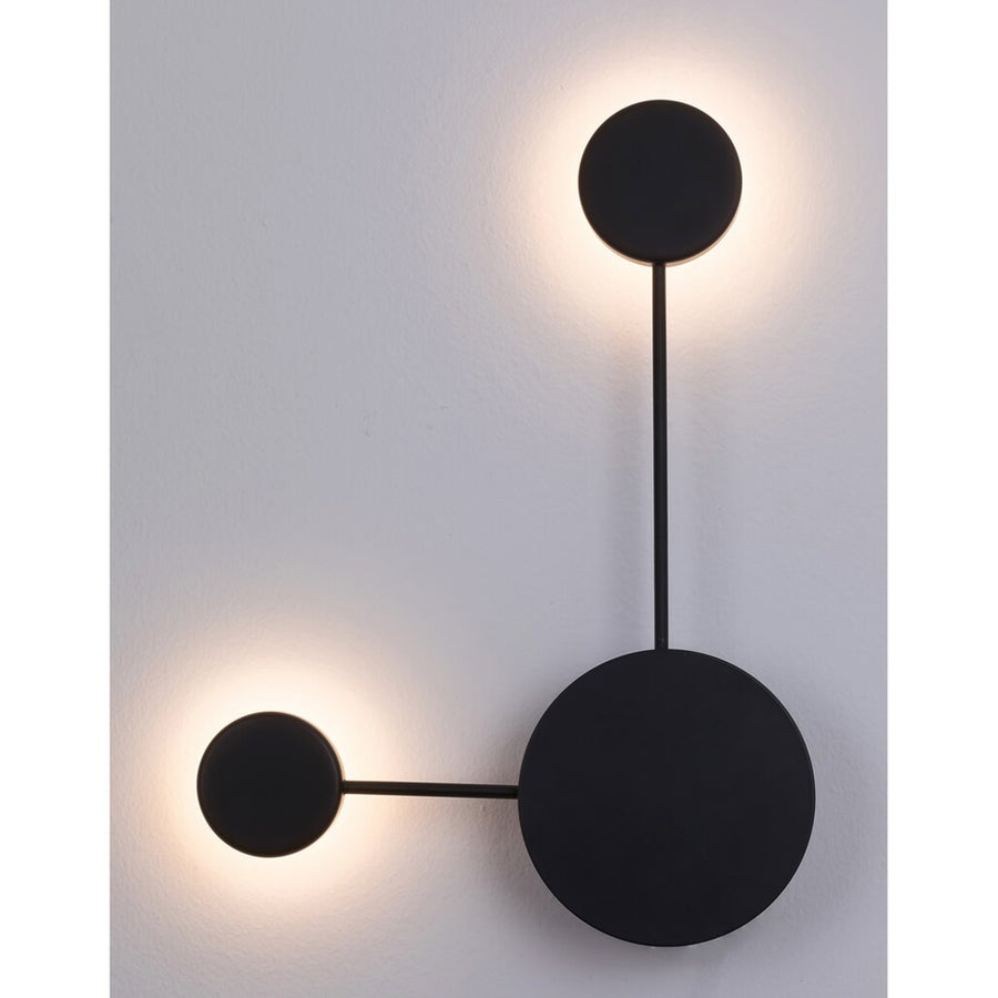 Aplique LED Amadeo 7W preto 6258 com temperatura de cor de 4000 K