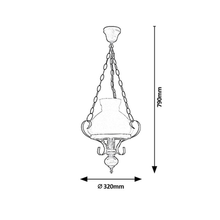 Rabalux Petronel candeeiro suspenso 7076 metal madeira vidro