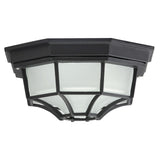 Candeeiro de teto para exterior Rabalux Milano 8346 com cúpula de metal e vidro