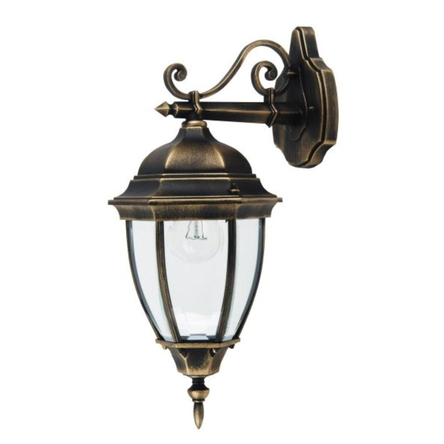 Aplique Rabalux Toronto 8381 con rosca E27 y 60W. Grado de protección IP44. Color oro antiguo