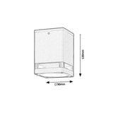 ZOMBOR 7818 Rabalux antracite GU10 35W luminária saliente para terraços