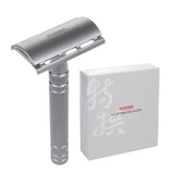 Navalha Feather AS-D2 e 5 lâminas de barbear em aço inoxidável - qualidade japonesa