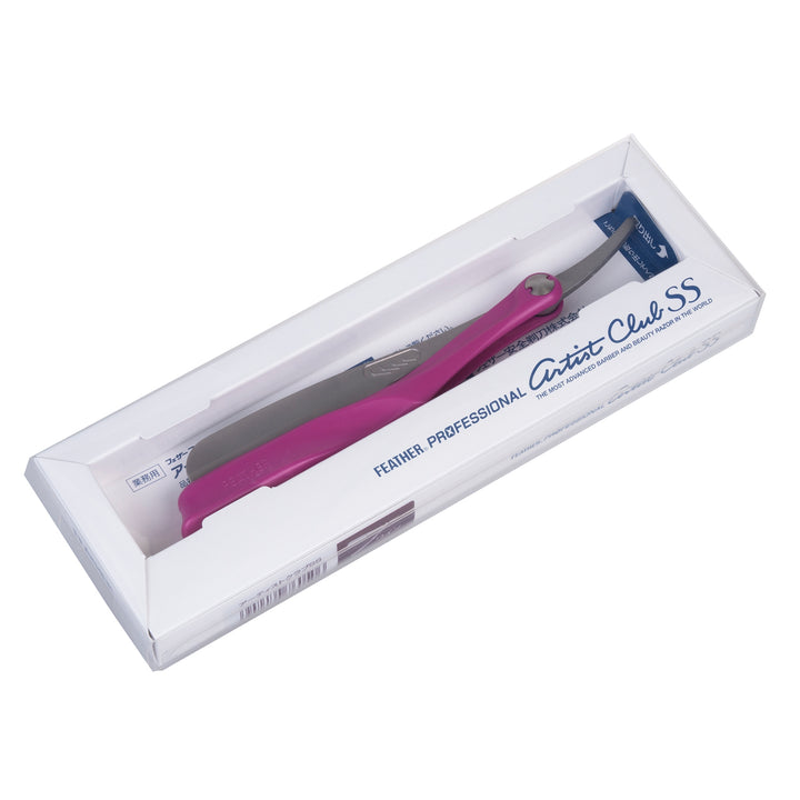 Lâmina de barbear Shavette Feather Blade Professional Artist Club Wine ACS-RW