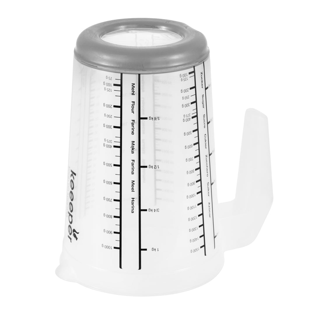 Keeeper Masimmo jarra medidora 13,5 x 19 cm con base antideslizante en gris