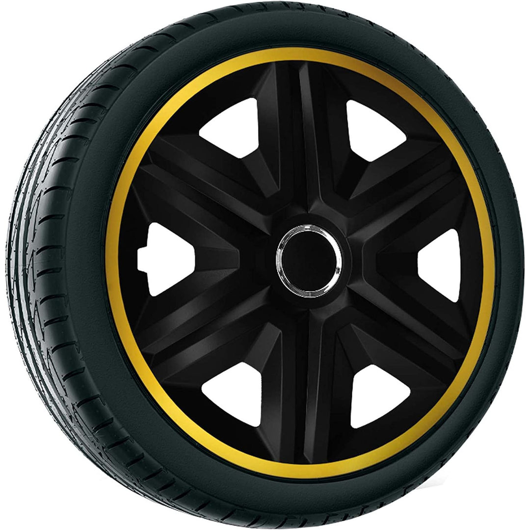 Juego de tapacubos NRM 14" FAST LUX oro tapacubos universal 4 piezas