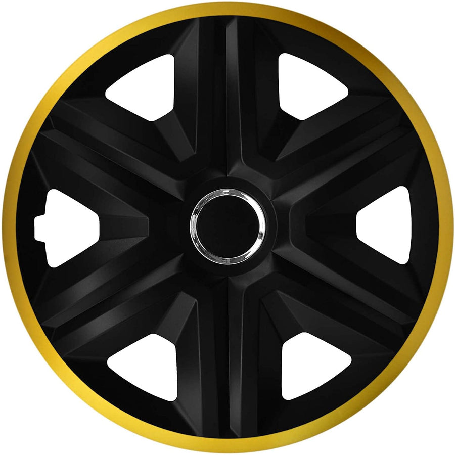 Conjunto de tampões universais NRM 14" FAST LUX dourados, 4 peças