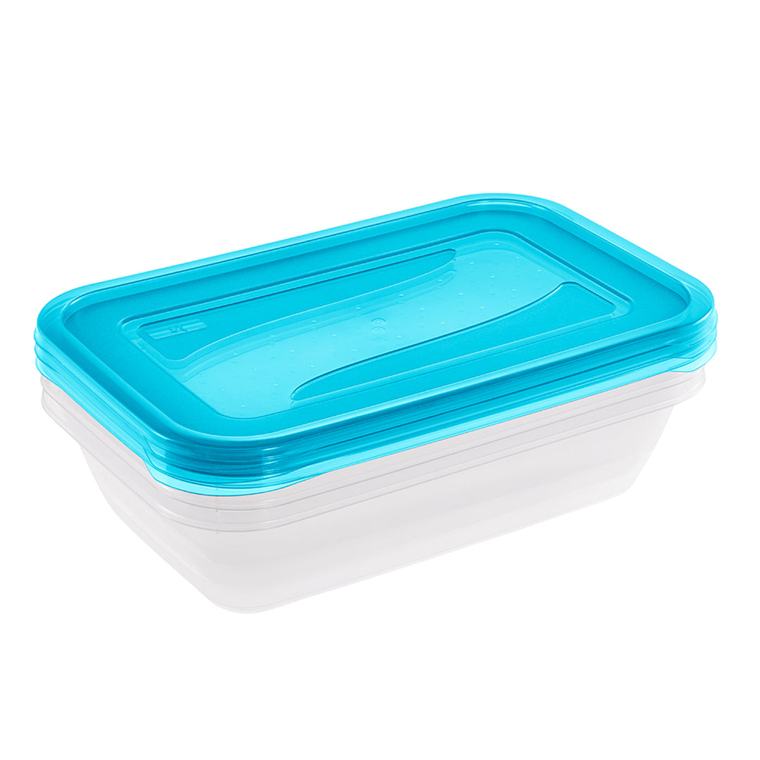 Pacote de 3 recipientes para alimentos Keeper Fredo Fresh 2,4L