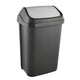 Papelera con tapa giratoria tapa grafito 25l Keeeper