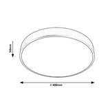 Lámpara de techo Rabalux Tesia 3314 negro mate 36W 40x5cm