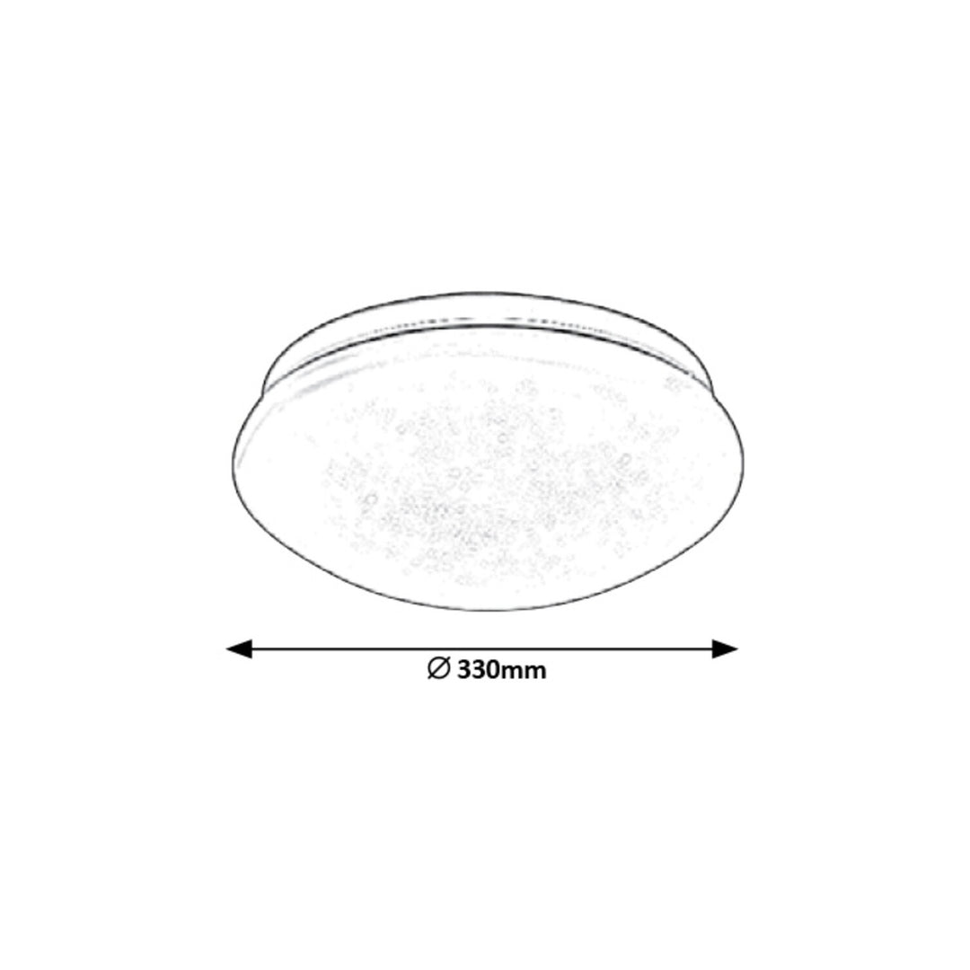 Rabalux Lucas candeeiro de teto redondo 3937 branco 18W