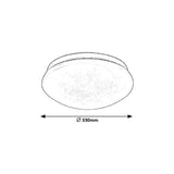 Rabalux Lucas candeeiro de teto redondo 3937 branco 18W