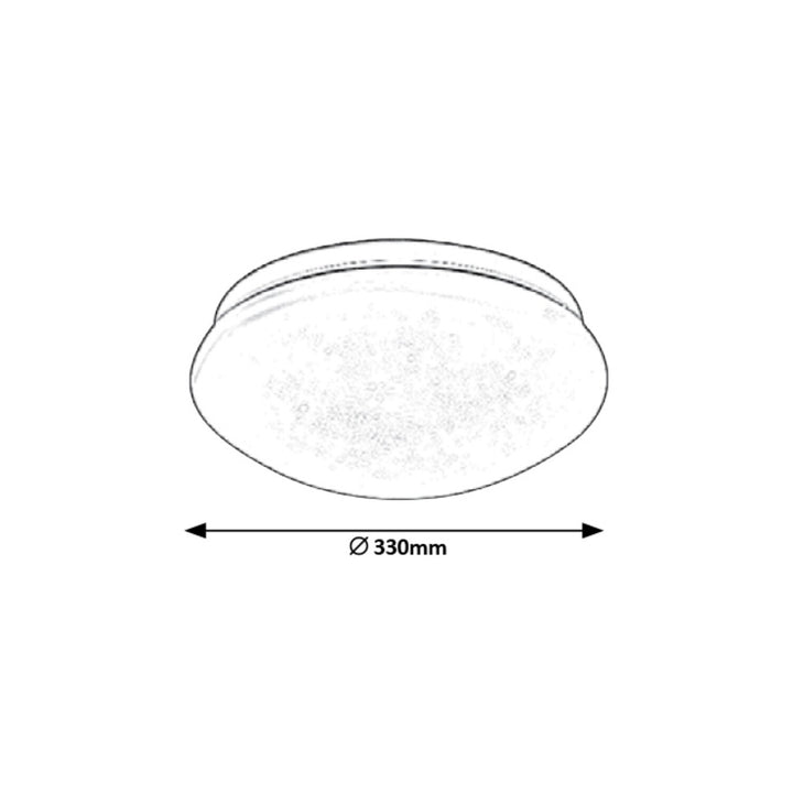 Rabalux Lucas candeeiro de teto redondo 3937 branco 18W