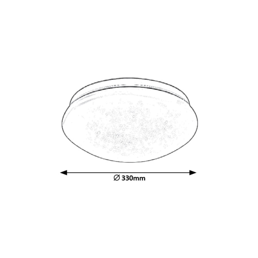 Rabalux Lucas candeeiro de teto redondo 3937 branco 18W