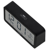 Despertador Adler a pilhas, preto, visor iluminado AD1195b