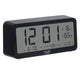 Despertador Adler a pilhas, preto, visor iluminado AD1195b