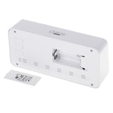 Despertador a pilhas Adler AD1195w, branco, com iluminação
