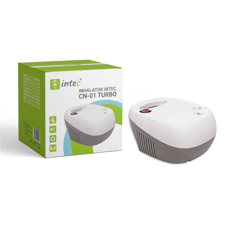 Inhalador de pistón turbo compresor Intec CN-01 tamaño compacto