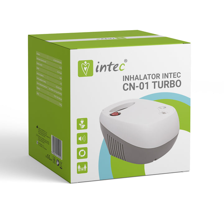 Inhalador de pistón turbo compresor Intec CN-01 tamaño compacto