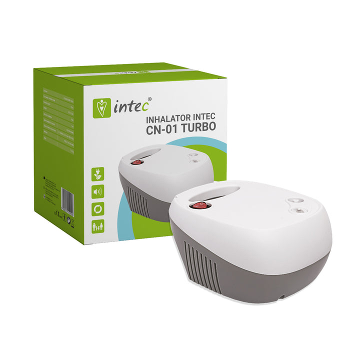 Inhalador de pistón turbo compresor Intec CN-01 tamaño compacto