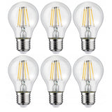 6x Maclean, Filamento LED E27, 8W, 230V, WW blanco cálido 3000K, 806lm, Retro edison decorativo, MCE268
