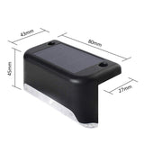 8x Maclean MCE319 Lâmpada solar com sensor de crepúsculo Lâmpada solar para terraço escadas cerca 4000K, Ni-MH 100 mAh, 80x45x45mm, IP44