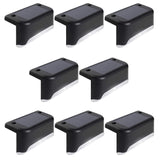 8x Maclean MCE319 Lâmpada solar com sensor de crepúsculo Lâmpada solar para terraço escadas cerca 4000K, Ni-MH 100 mAh, 80x45x45mm, IP44