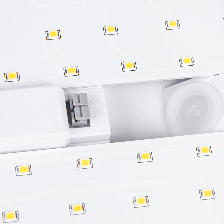 Maclean MCE466 W LED Luz de número de porta, sensor de crepúsculo e movimento, regulável, 20 W, IP65, cor neutra (4000 K), 1600 lm
