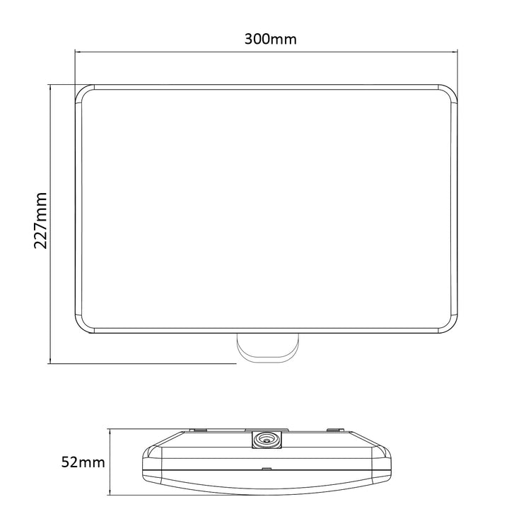 Maclean MCE466 W LED Luz de número de porta, sensor de crepúsculo e movimento, regulável, 20 W, IP65, cor neutra (4000 K), 1600 lm