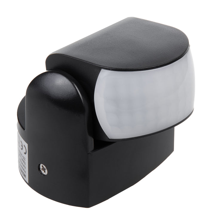 Detector de movimento PIR Maclean MCE468 B, infravermelho, IP65, preto, alcance de 12 m, carga máxima de 600/1200 W