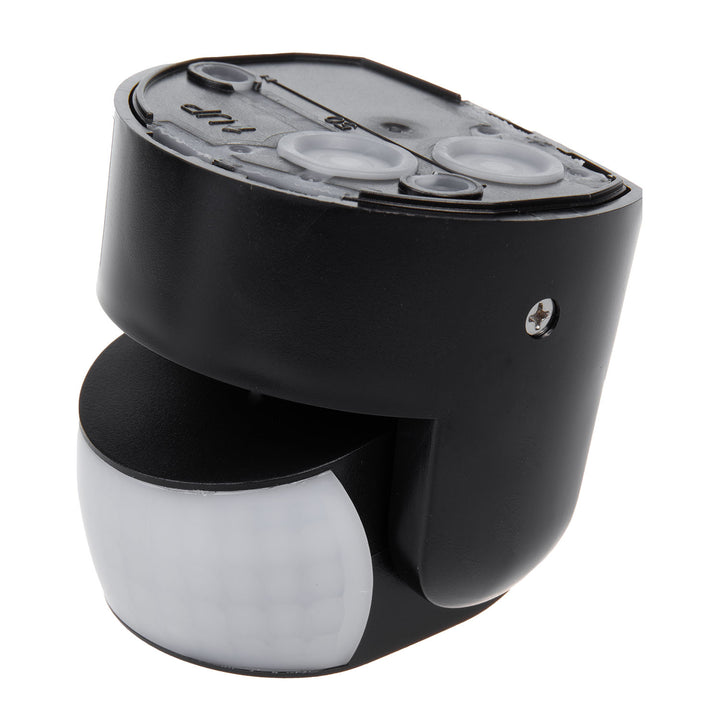 Detector de movimento PIR Maclean MCE468 B, infravermelho, IP65, preto, alcance de 12 m, carga máxima de 600/1200 W