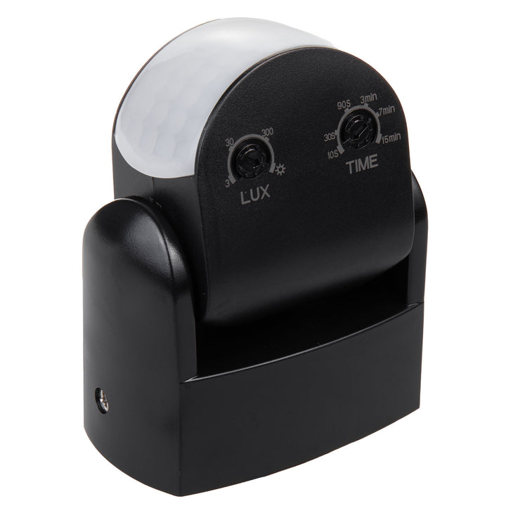 Detector de movimento PIR Maclean MCE468 B, infravermelho, IP65, preto, alcance de 12 m, carga máxima de 600/1200 W