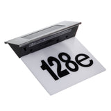 Maclean MCE423 Luz solar LED para números de porta, IP44, 1 W, 60 lm, 6000 K, bateria recarregável de 600 mAh, 2,5 V DC 70 mA