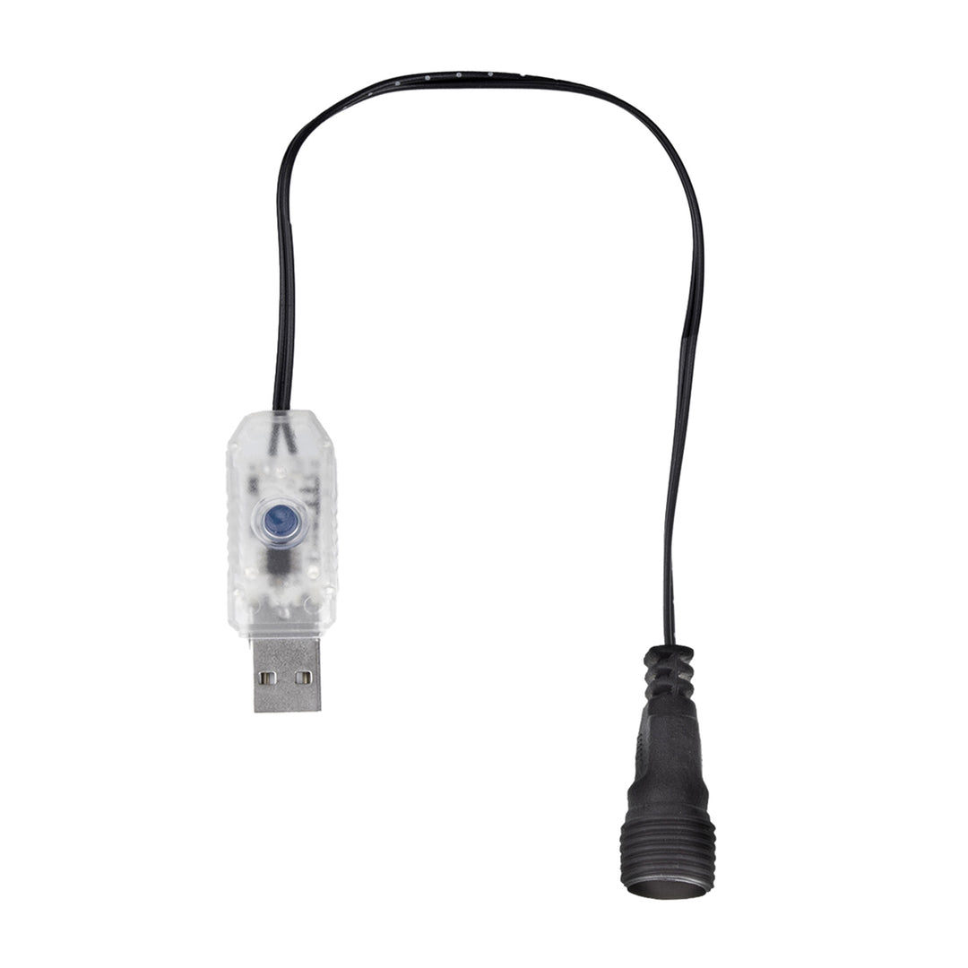 Luzes de jardim LED Maclean MCE424 2 em 1, alimentadas a energia solar ou USB, 20 lâmpadas, IP44, 3 W, 10 lm, 3000 K, 2 baterias recarregáveis de 600 mAh, 5 V DC, 7 m