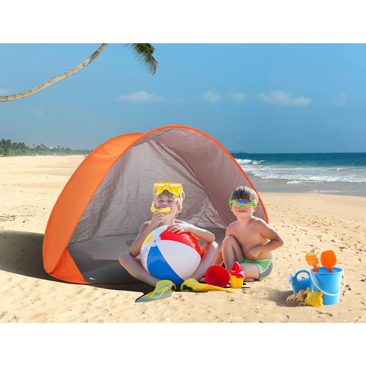 LAMEX JUNIOR Tienda de Campaña de Playa Camping Autoplegable Color Naranja