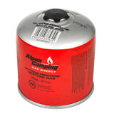 3x cartucho de gás Alpen Camping 500g. Certificado: Pi 0437, em conformidade com EN417, propano-butano, faixa -10°ca + 40°c, válvula 7/16" IK008